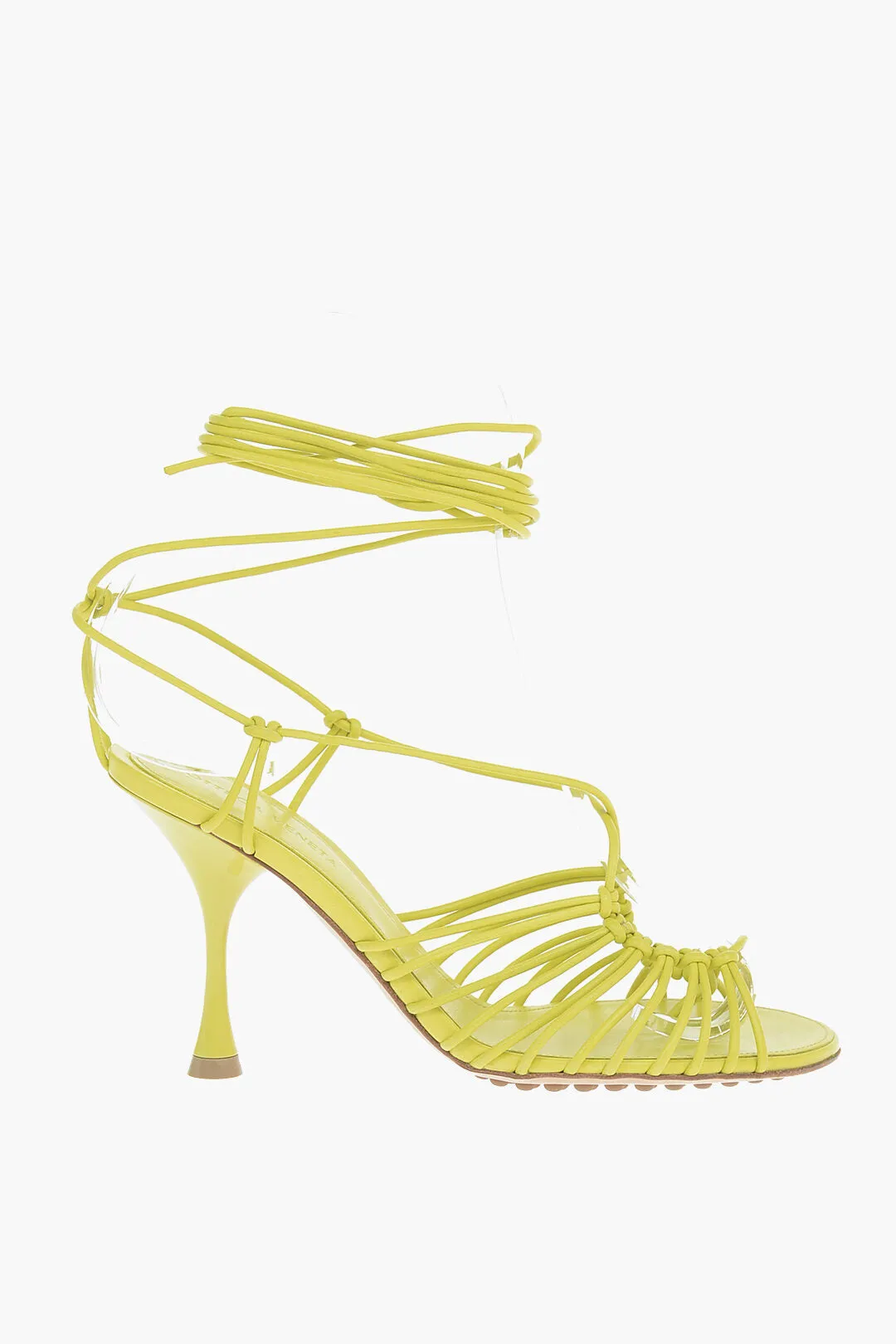 Bottega Veneta Soft-leather DOT Sandals with Crossover Strap Detailing