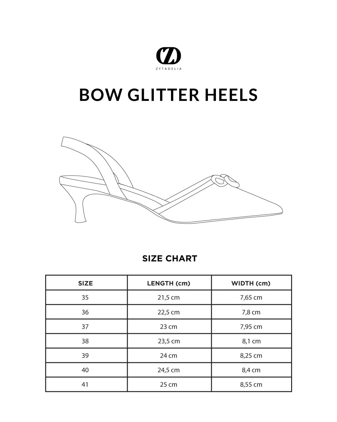 Bow Glitter Heels - Gold