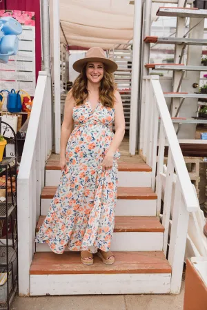 Britney Halter Tie Maxi Dress