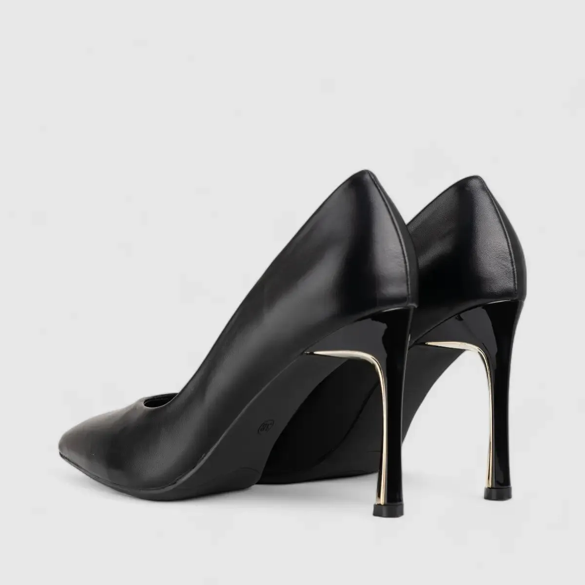 Bulbul Stiletto  Court Shoe Black LI006