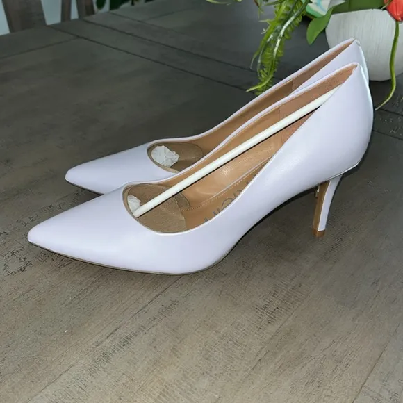 Calvin Klein Gayle Pump, Light Purple Leather