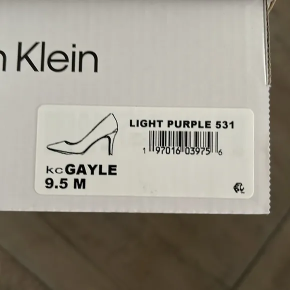 Calvin Klein Gayle Pump, Light Purple Leather