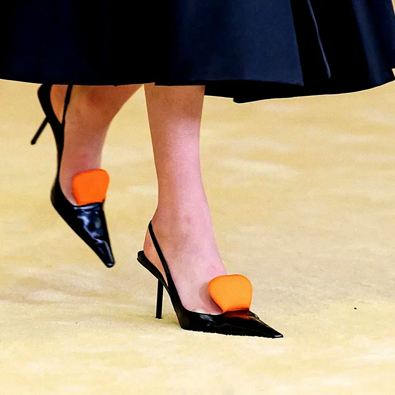Cat Heel Strap Sexy Toe Cap Sandals Shallow Mouth