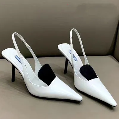 Cat Heel Strap Sexy Toe Cap Sandals Shallow Mouth