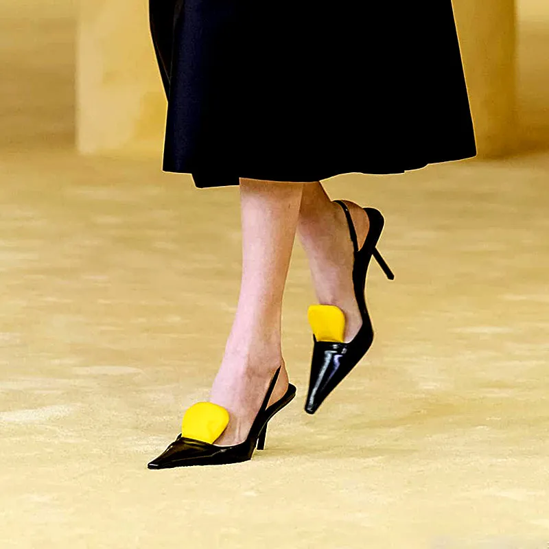Cat Heel Strap Sexy Toe Cap Sandals Shallow Mouth