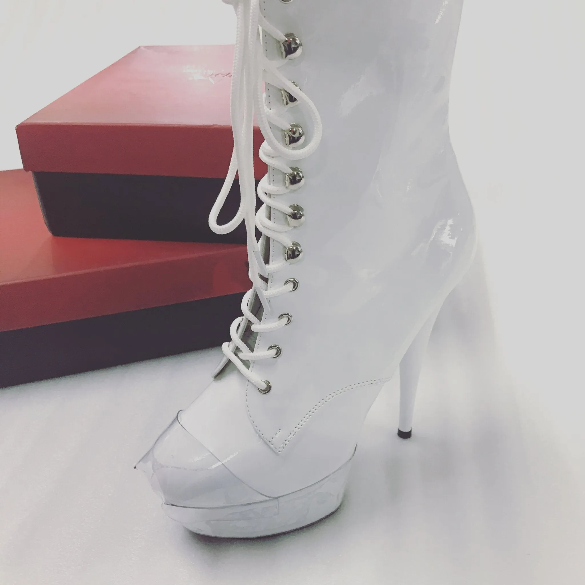 Clear Boot Cover Shoe Protectors - Black Fastener