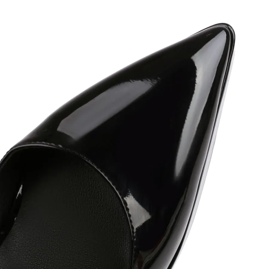 Closed Toe Pencil Heel Hallow Out Slingbacks