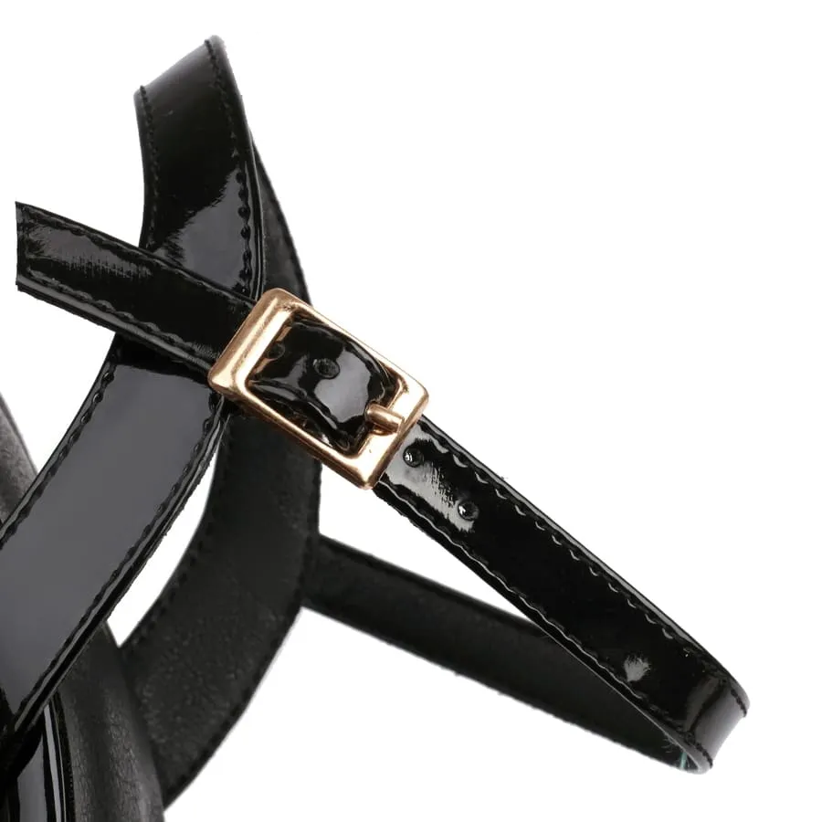Closed Toe Pencil Heel Hallow Out Slingbacks