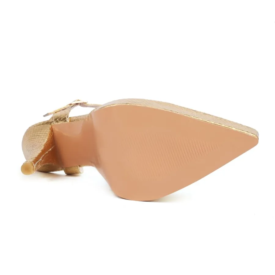 Closed Toe Pencil Heel Hallow Out Slingbacks