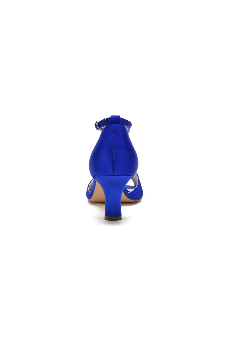 Cocktail Open Toe Tassel Strap Chunky Heels