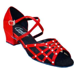 Comfort Grid - Red Satin
