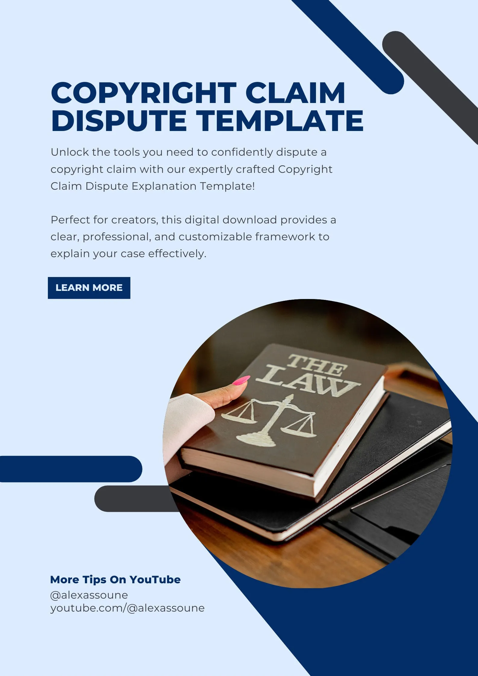 Copyright Claim Dispute Explanation Template