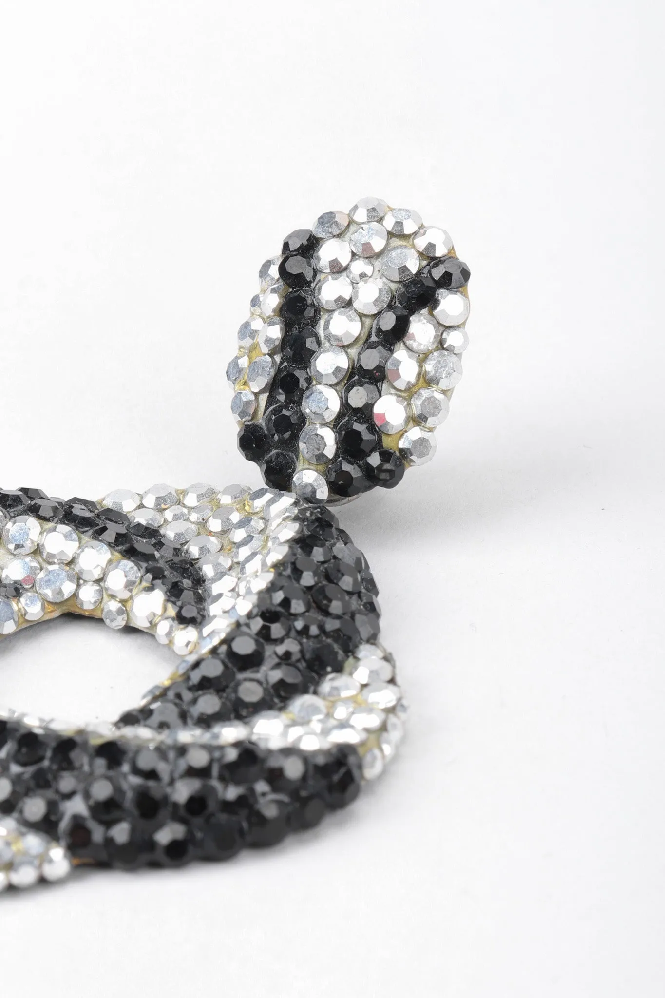 Crystal Swirl Hoop Earrings