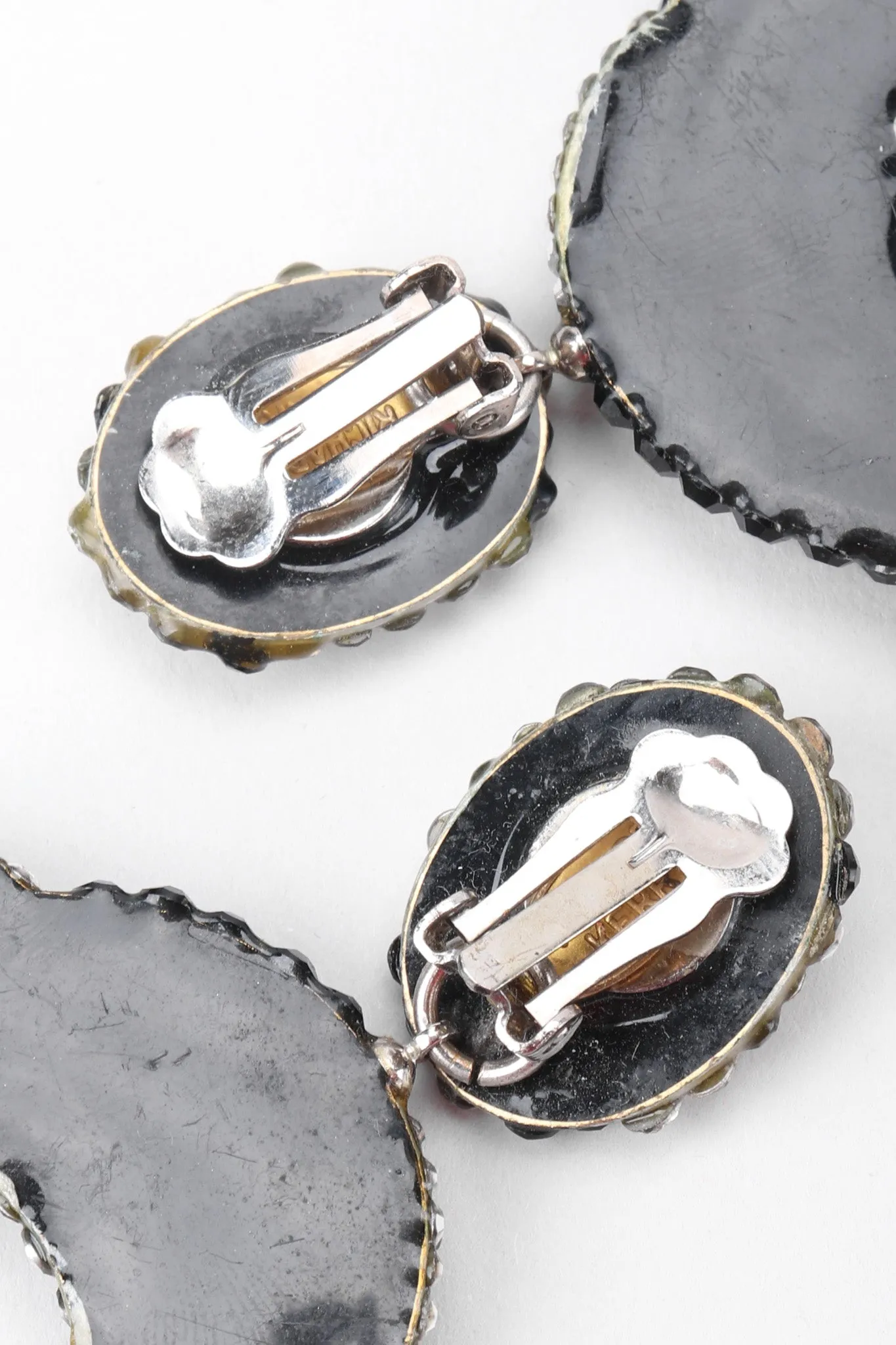 Crystal Swirl Hoop Earrings