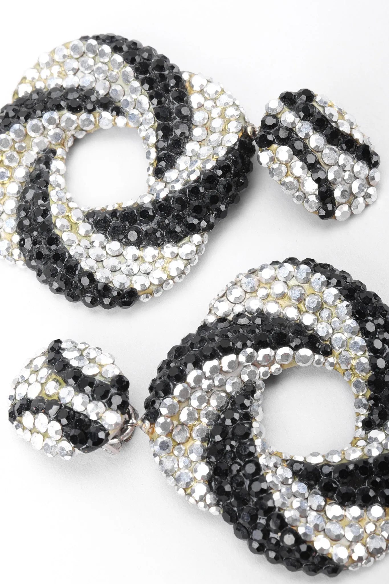 Crystal Swirl Hoop Earrings