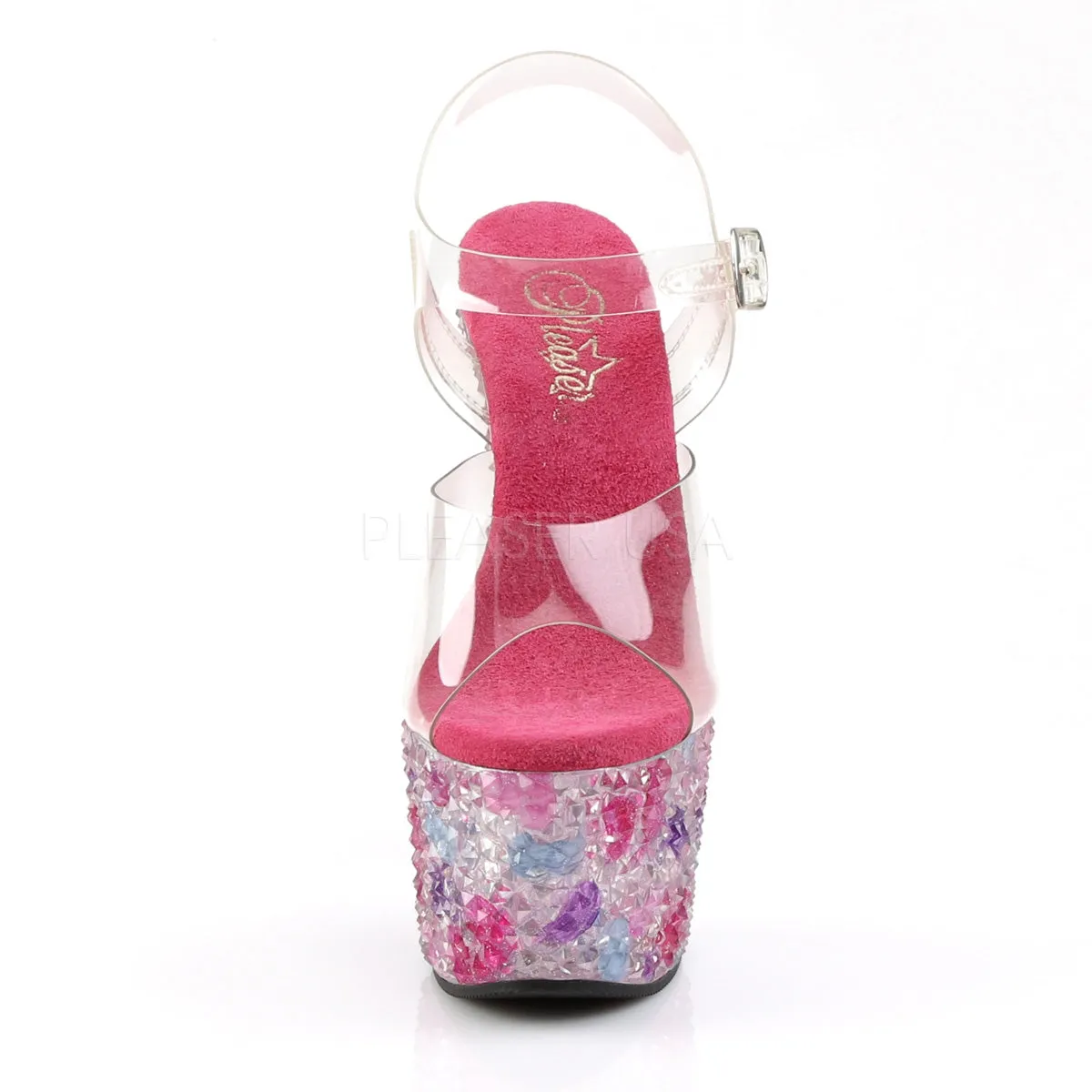 CRYSTALIZE-708  Clear/Pink Multi