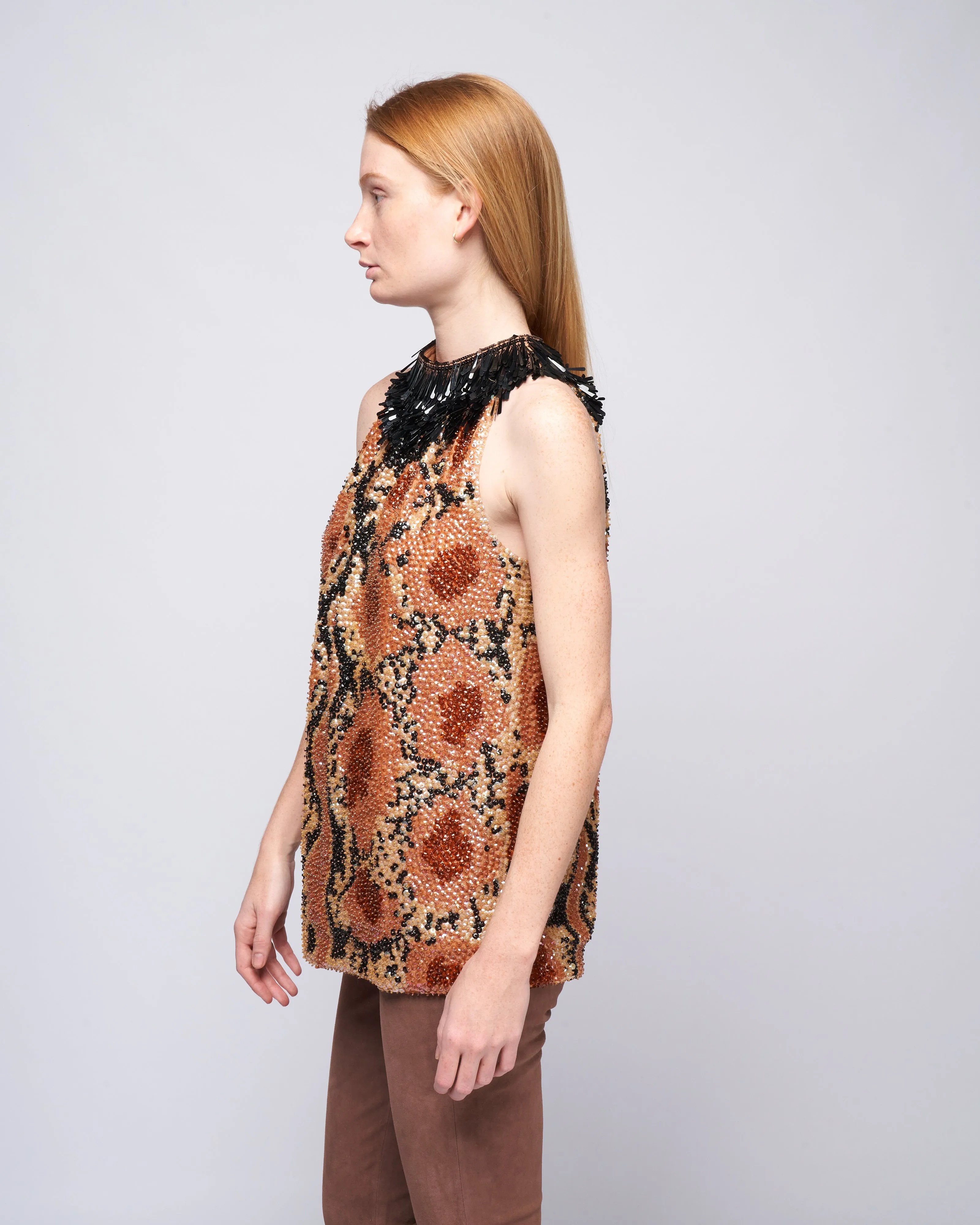 cuzo emb shirt - beige