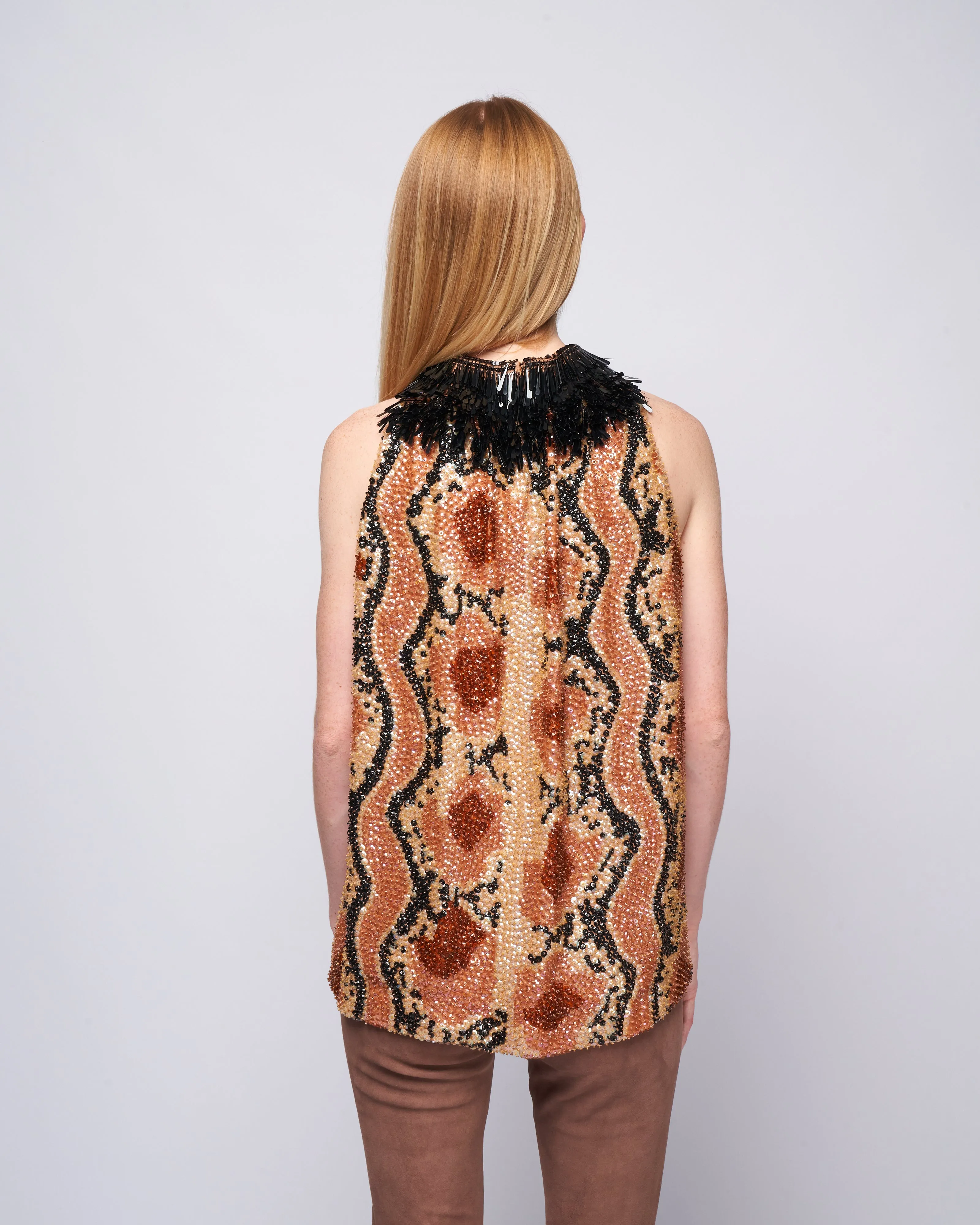 cuzo emb shirt - beige