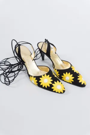 Daisy Ankle Wrap Heels
