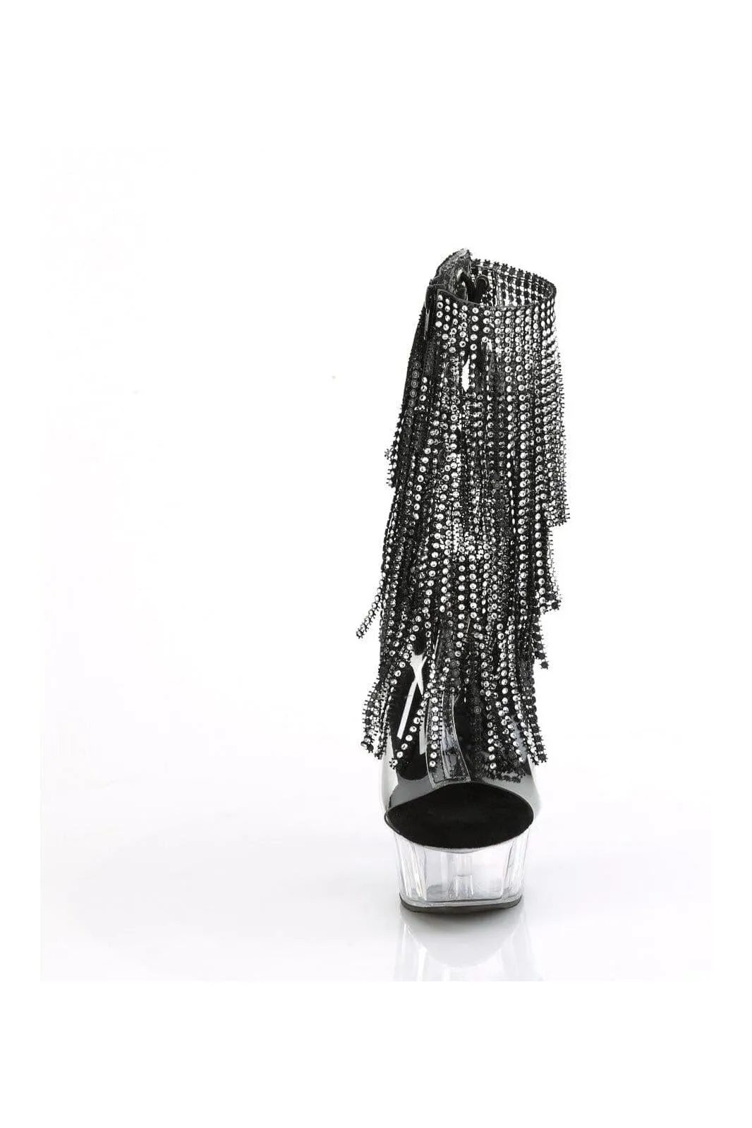 DELIGHT-1017RSF Clear Vinyl Ankle Boot