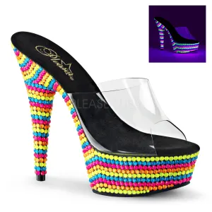 DELIGHT-601RBS  Clear/Neon Multi