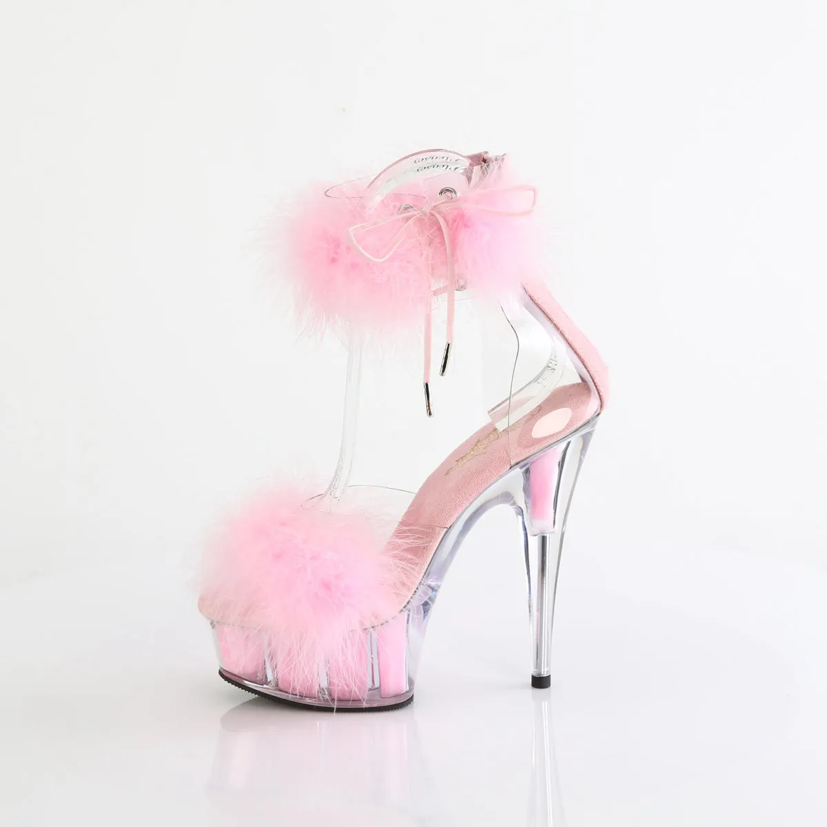 DELIGHT-624F  Clear-Baby Pink Fur / M