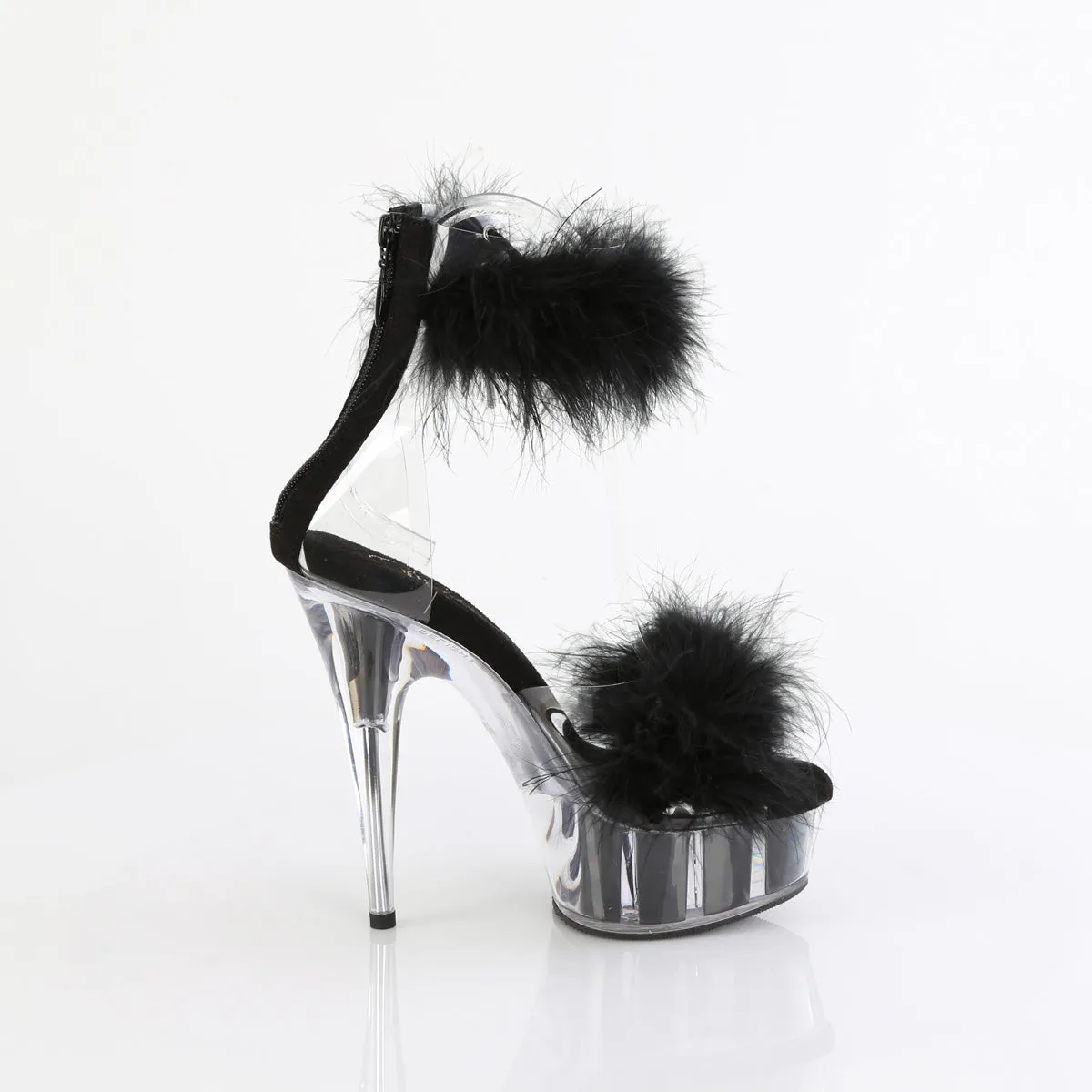 DELIGHT-624F  Clear-Black Fur / M