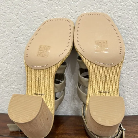 Dolce Vita Olema Olive Leather Heels Size 9