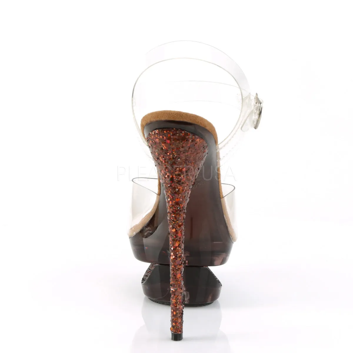 ECLIPSE-608GT  Clear/Brown Multi Glitter-Tinted