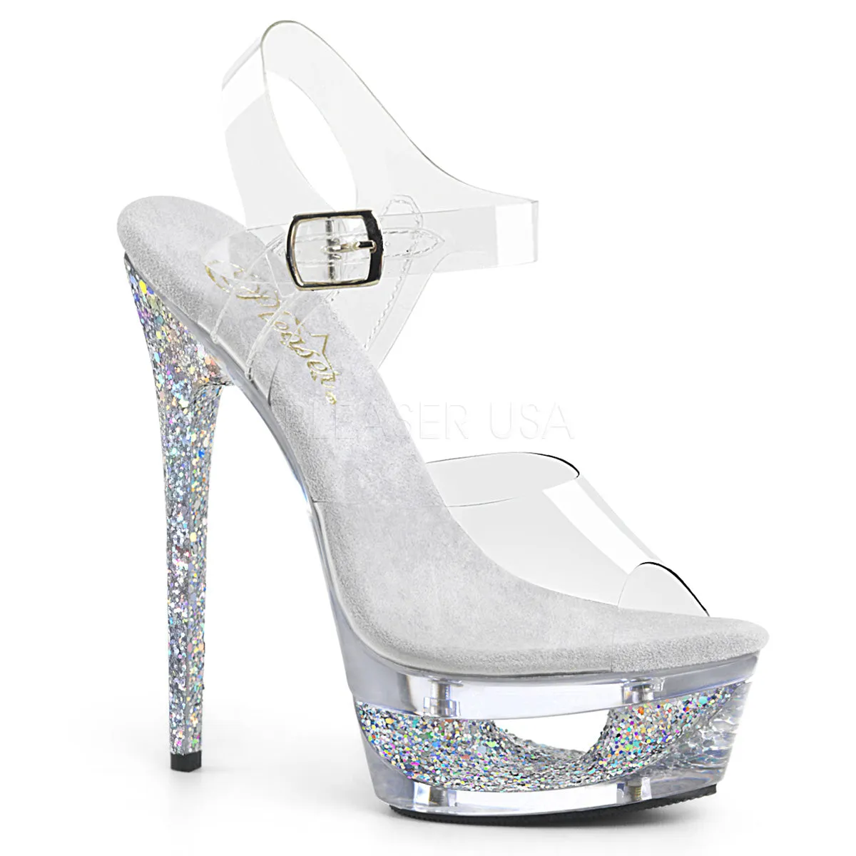 ECLIPSE-608GT  Clear/Silver Multi Glitter-Clear