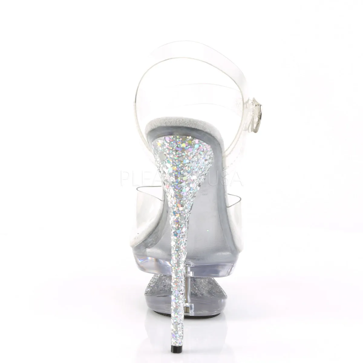 ECLIPSE-608GT  Clear/Silver Multi Glitter-Clear