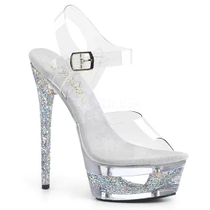ECLIPSE-608GT  Clear/Silver Multi Glitter-Clear