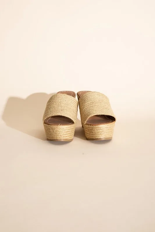 Espadrille Wedge Platform Heels