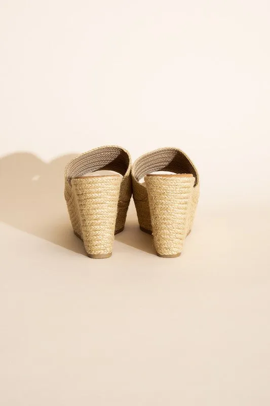 Espadrille Wedge Platform Heels