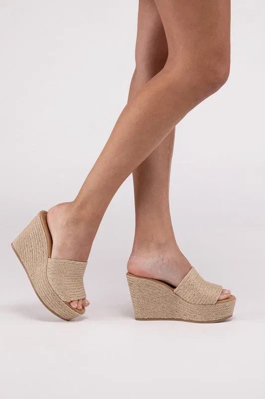 Espadrille Wedge Platform Heels