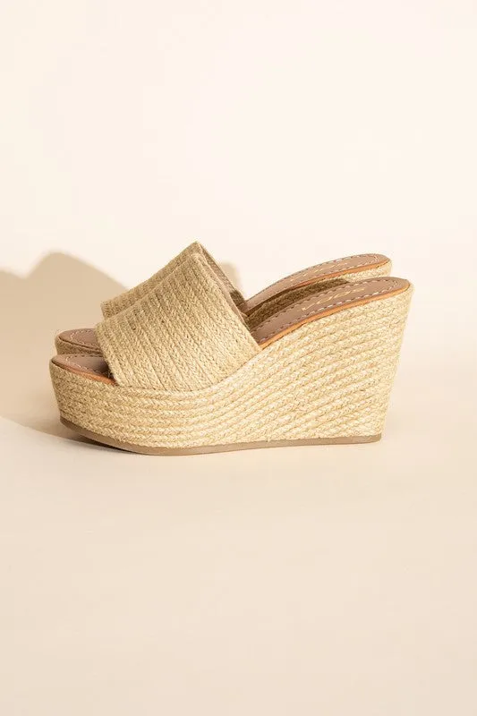 Espadrille Wedge Platform Heels