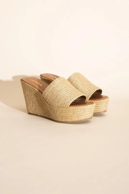 Espadrille Wedge Platform Heels