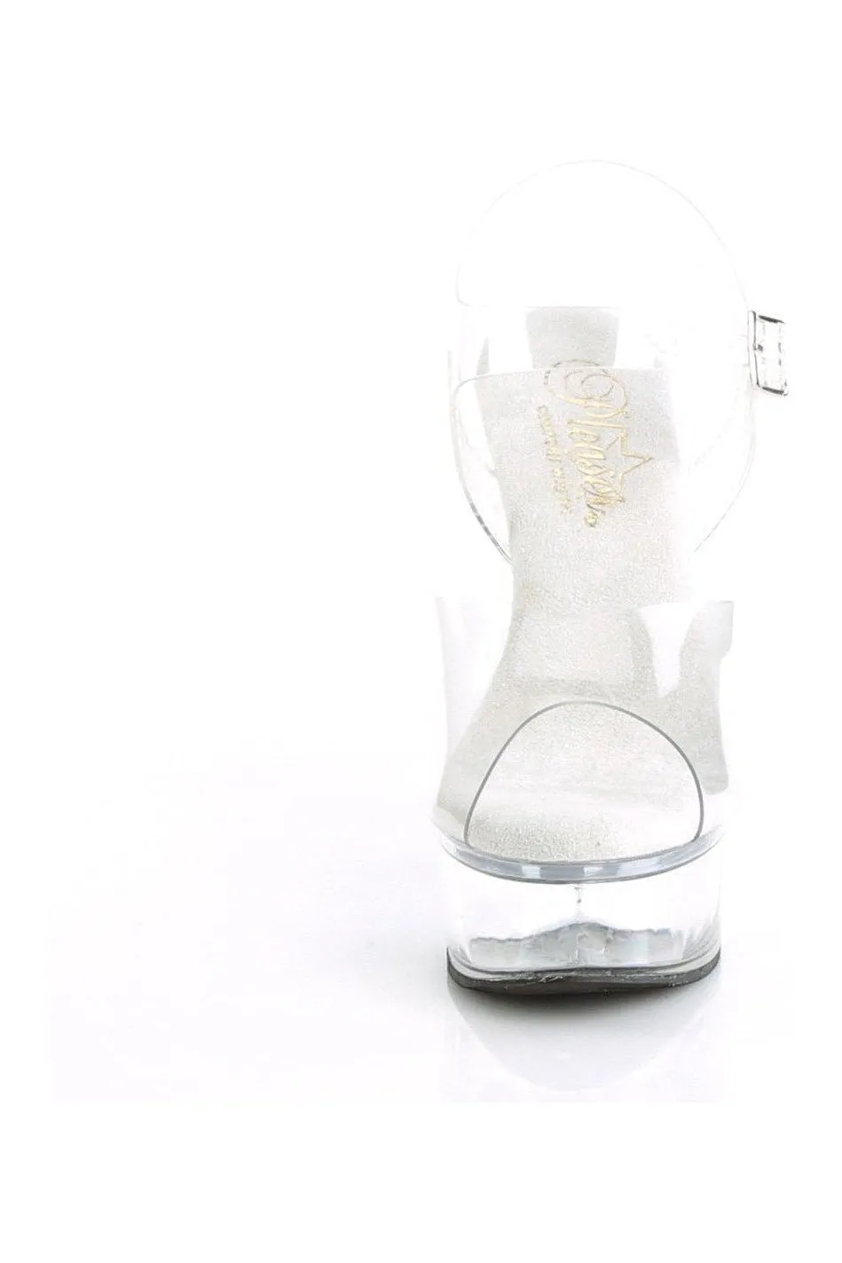 EXCITE-608 Sandal | Clear Vinyl