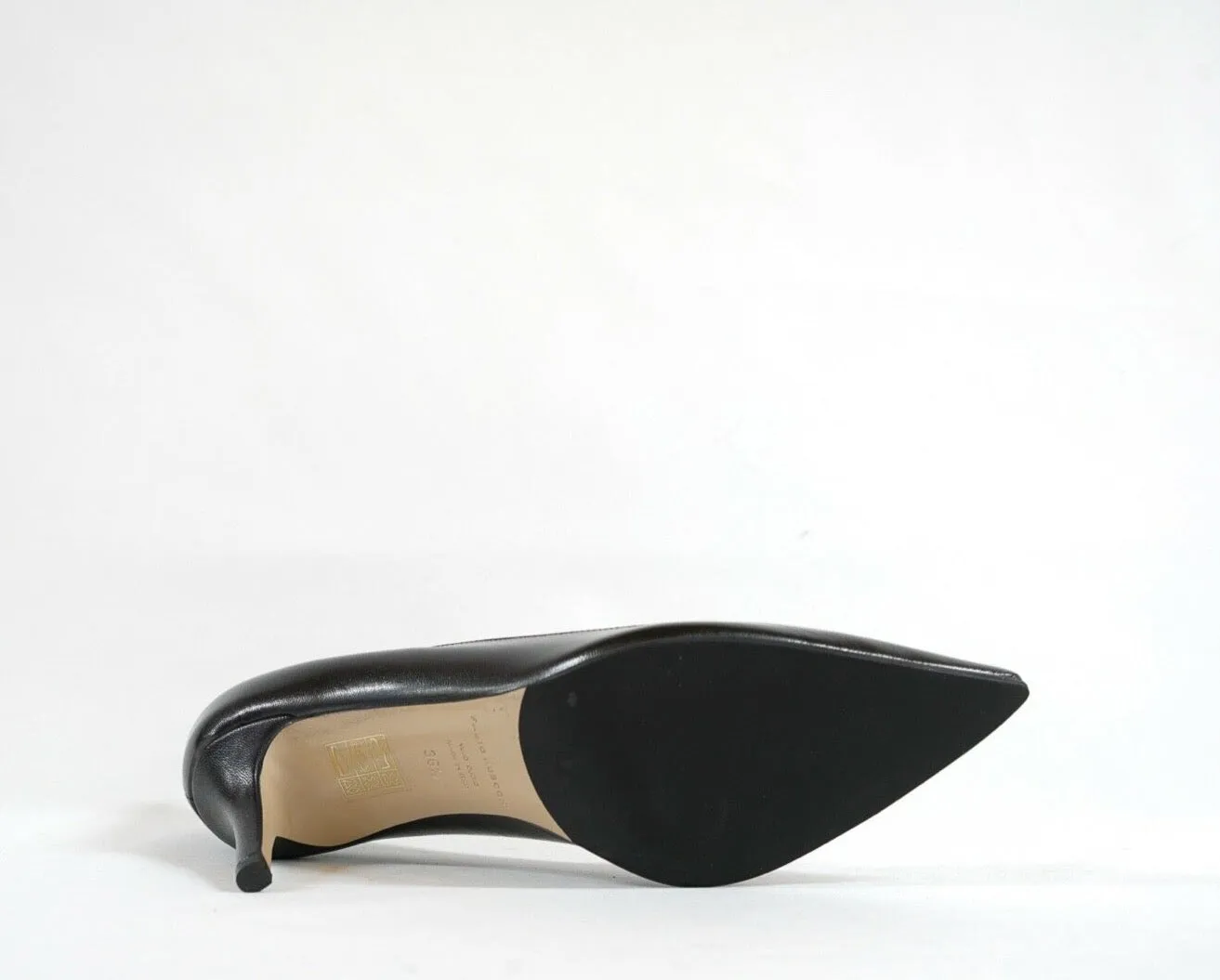 Fabio Rusconi Women's Black Leather Heel Milly 40% off