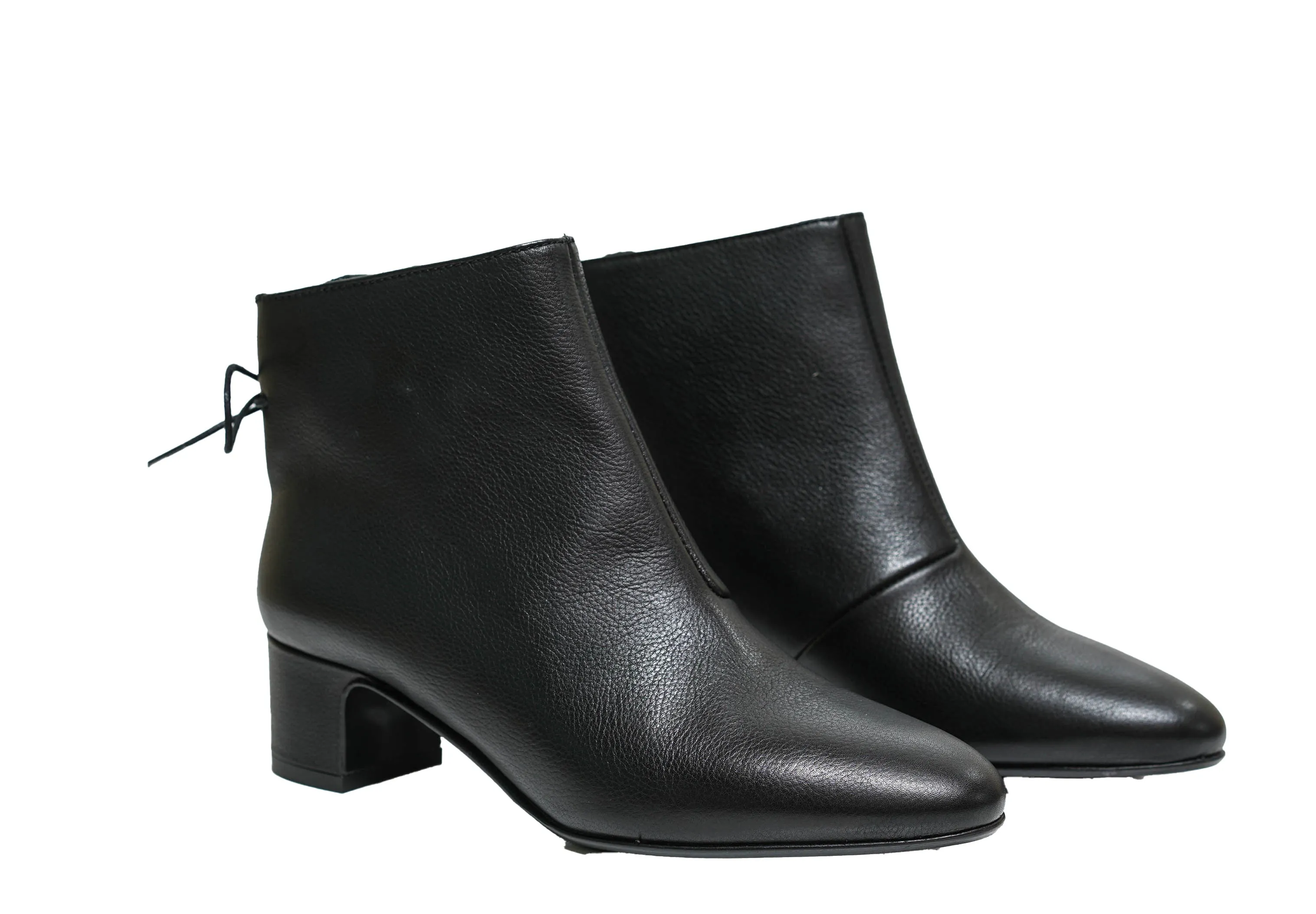 Fabio Rusconi Women’s Black Leather Lace Up Ankle Boot F5525