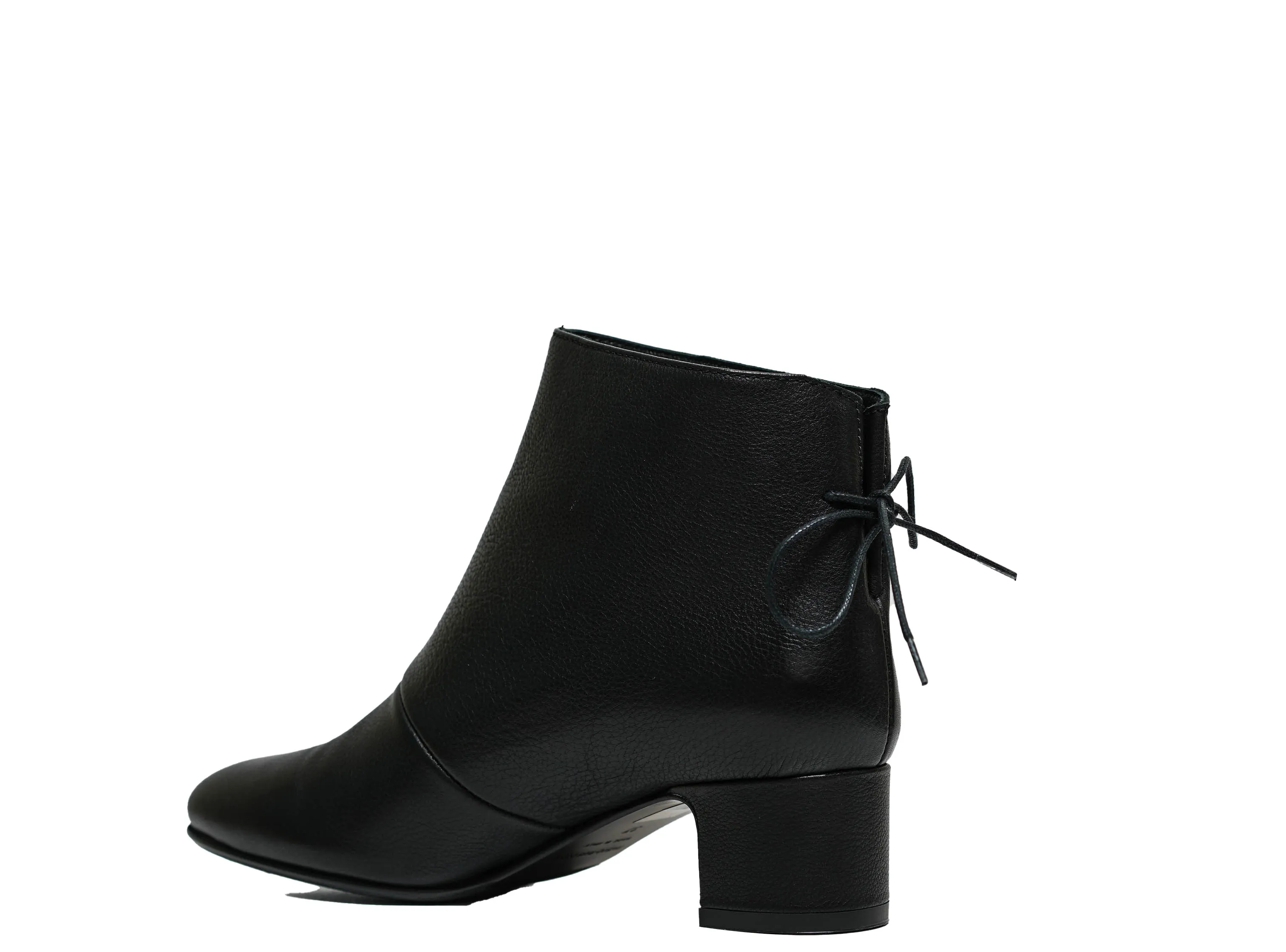 Fabio Rusconi Women’s Black Leather Lace Up Ankle Boot F5525