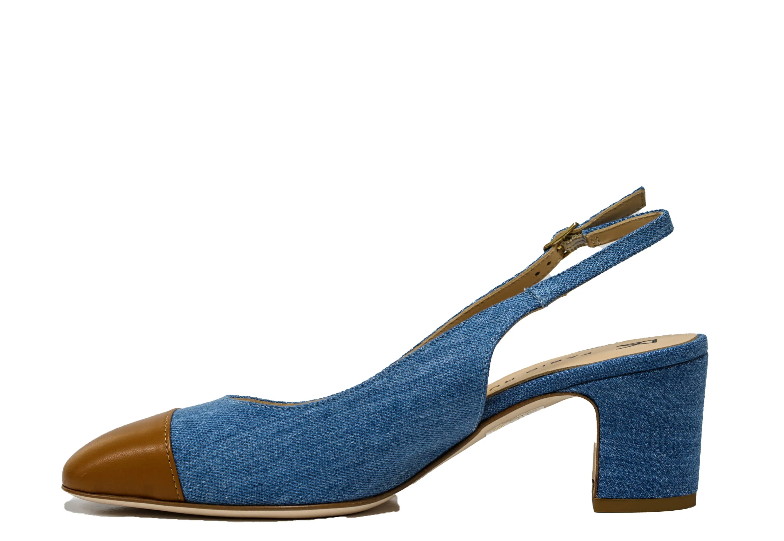 Fabio Rusconi Women’s Tan & Jean Slingback IDLA 30% OFF