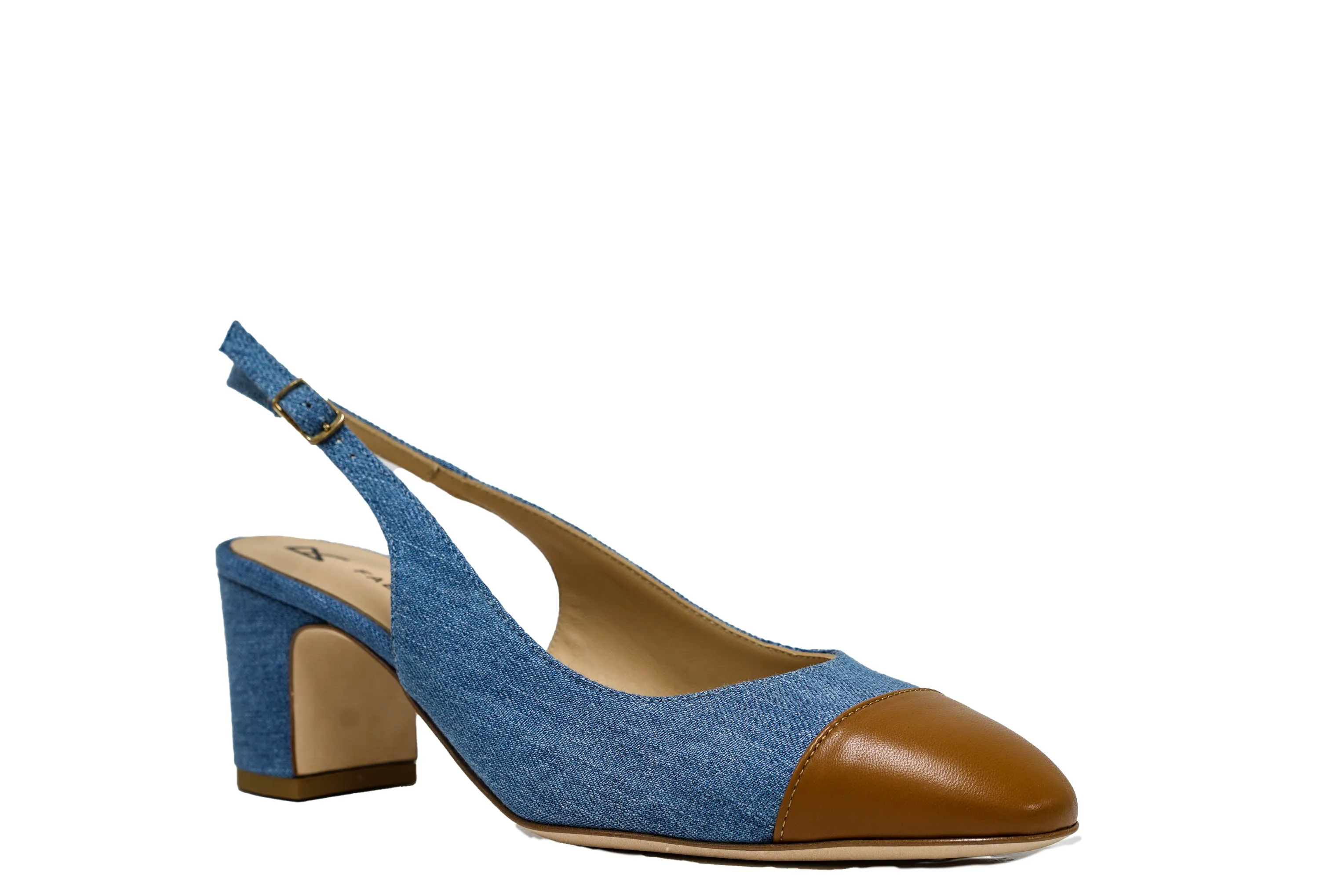 Fabio Rusconi Women’s Tan & Jean Slingback IDLA 30% OFF