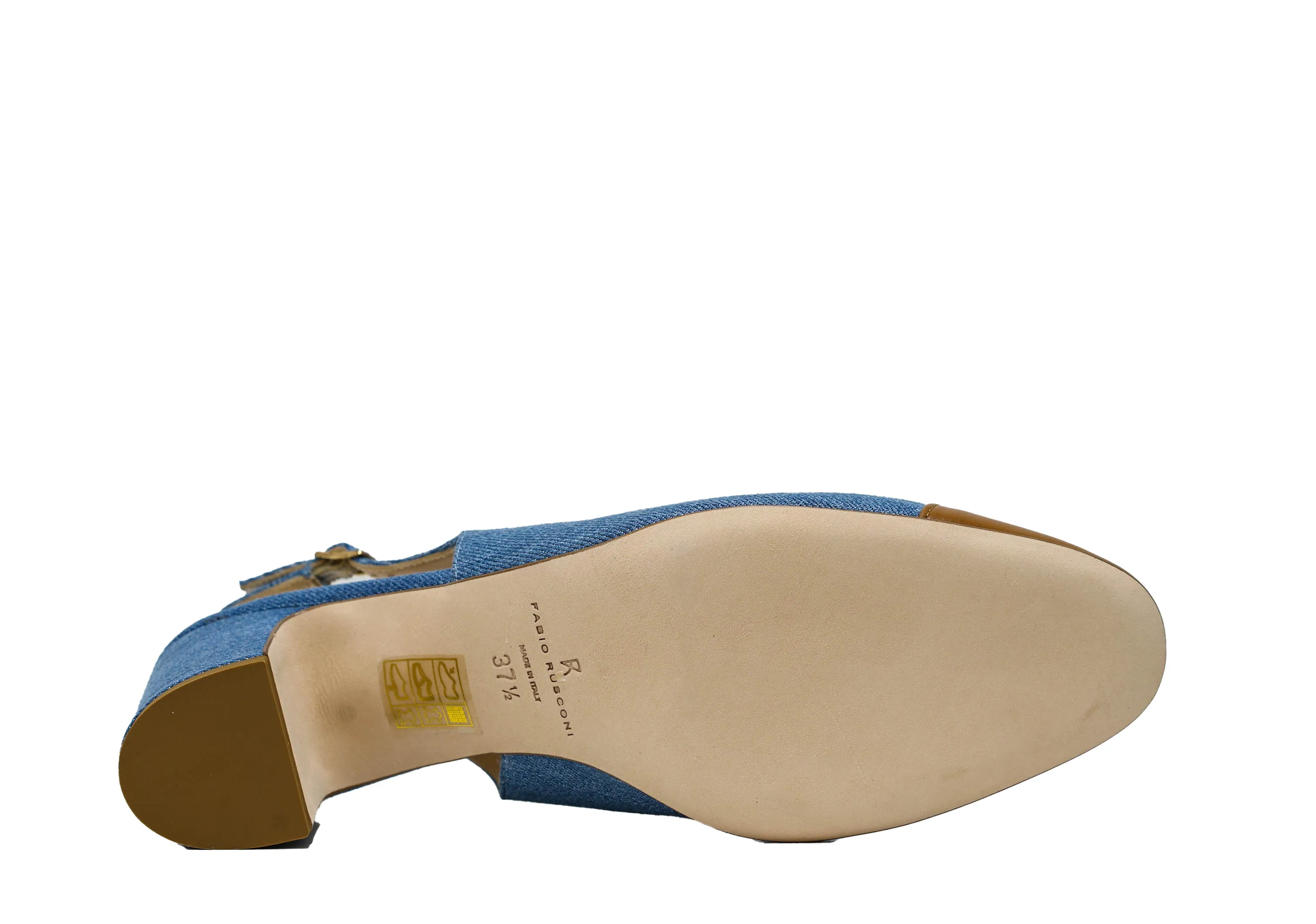 Fabio Rusconi Women’s Tan & Jean Slingback IDLA 30% OFF