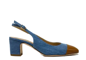 Fabio Rusconi Women’s Tan & Jean Slingback IDLA 30% OFF