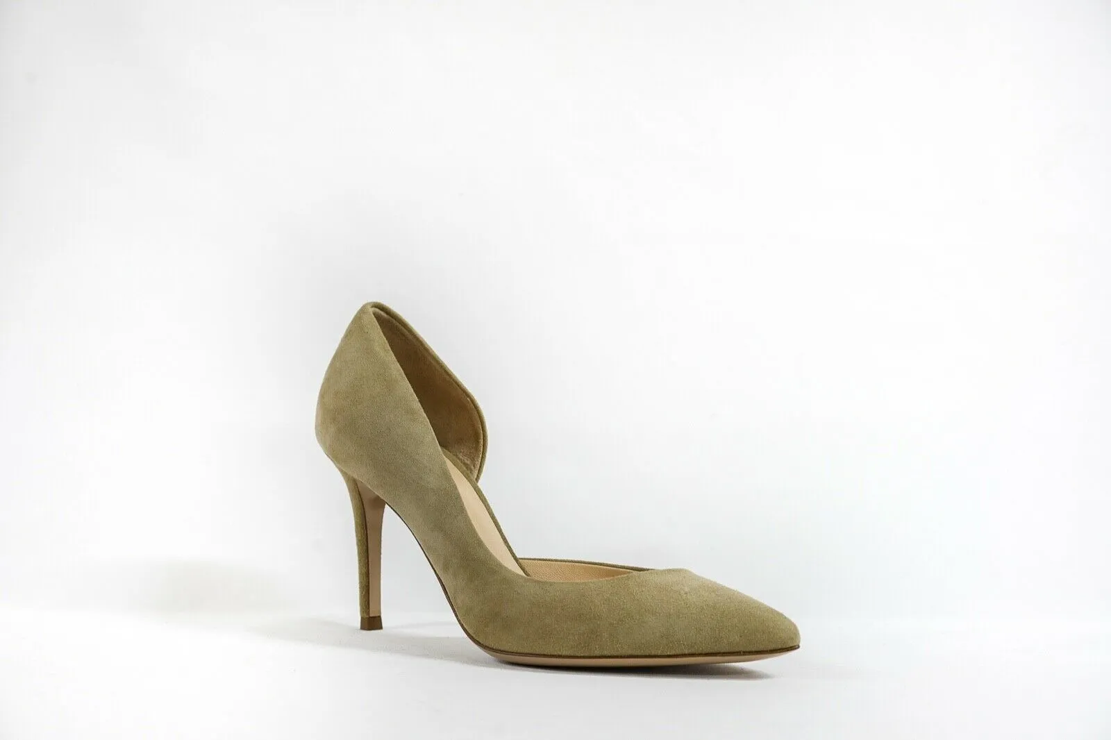 Fabio Rusconi Women's Taupe Suede Side Cut Out Heel Milito
