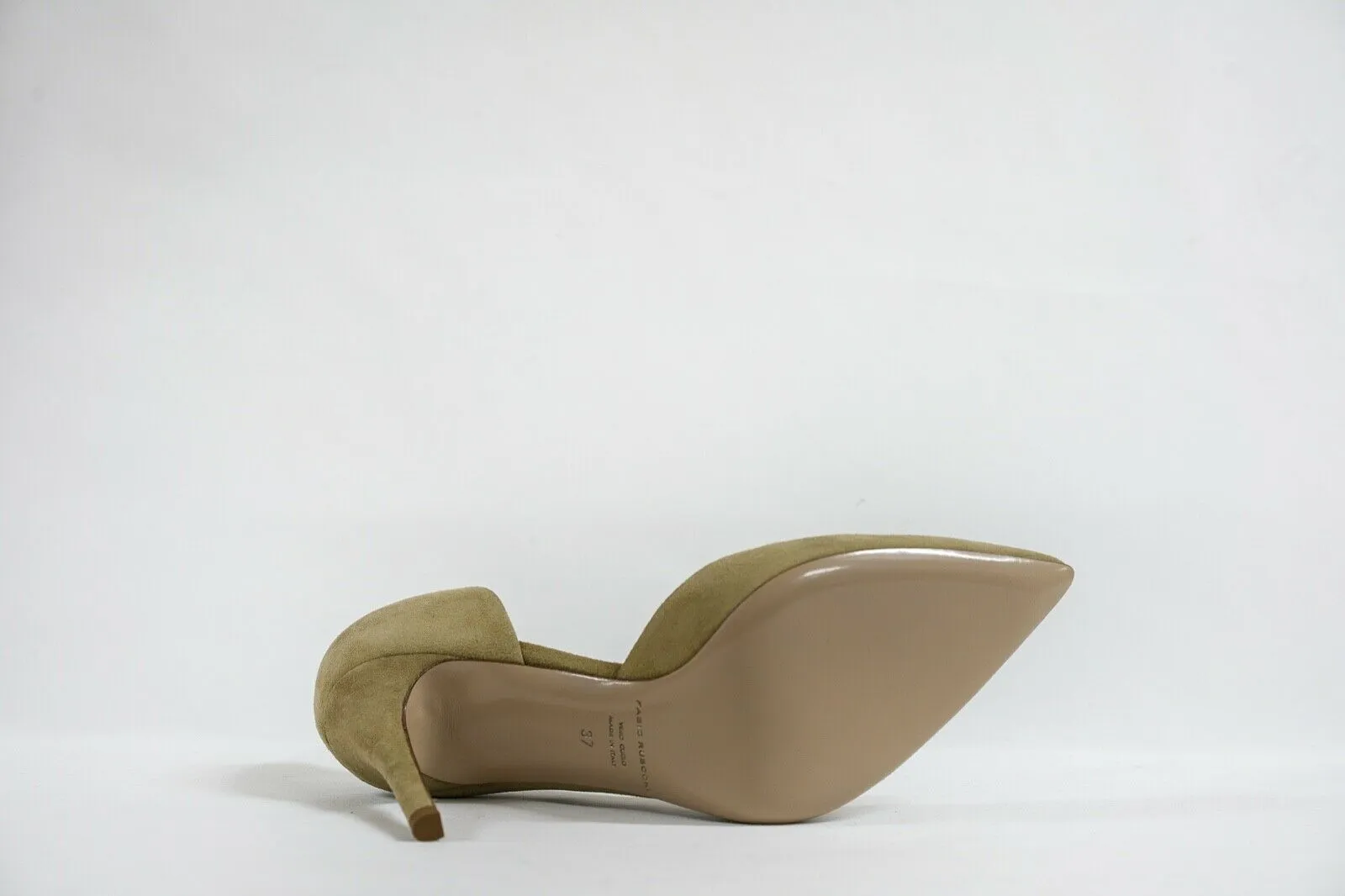 Fabio Rusconi Women's Taupe Suede Side Cut Out Heel Milito