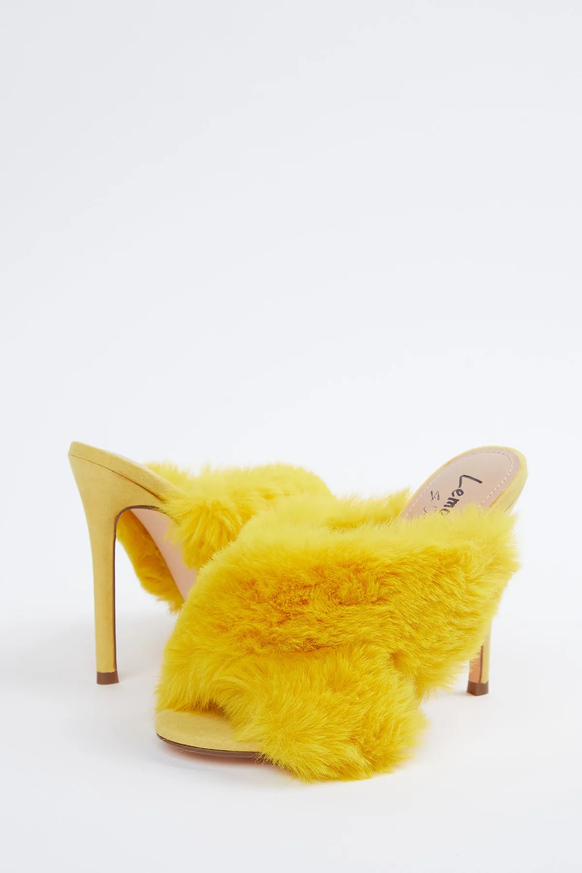 FAUX-FUR VEGETARIAN SUEDE MULES