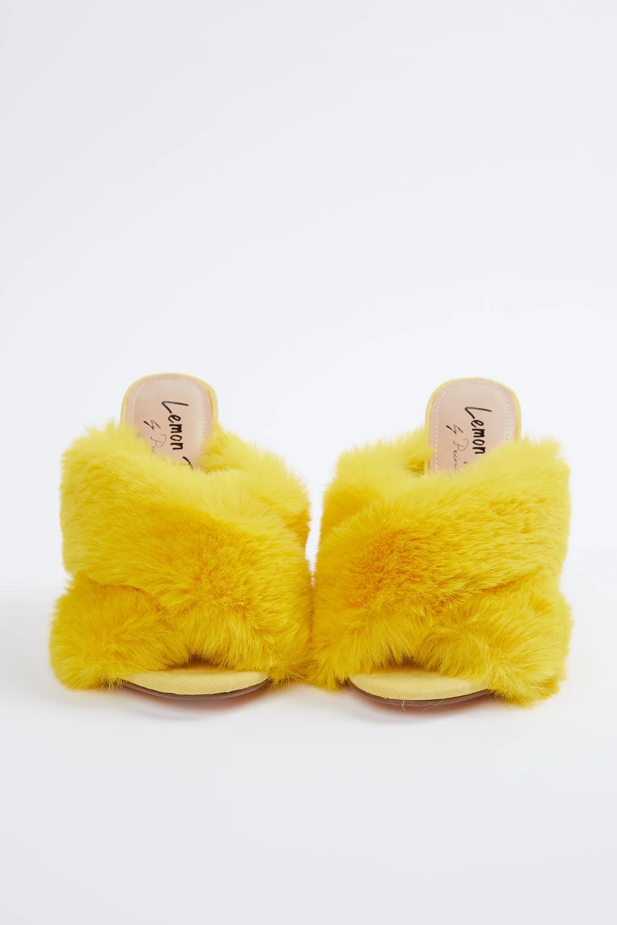 FAUX-FUR VEGETARIAN SUEDE MULES