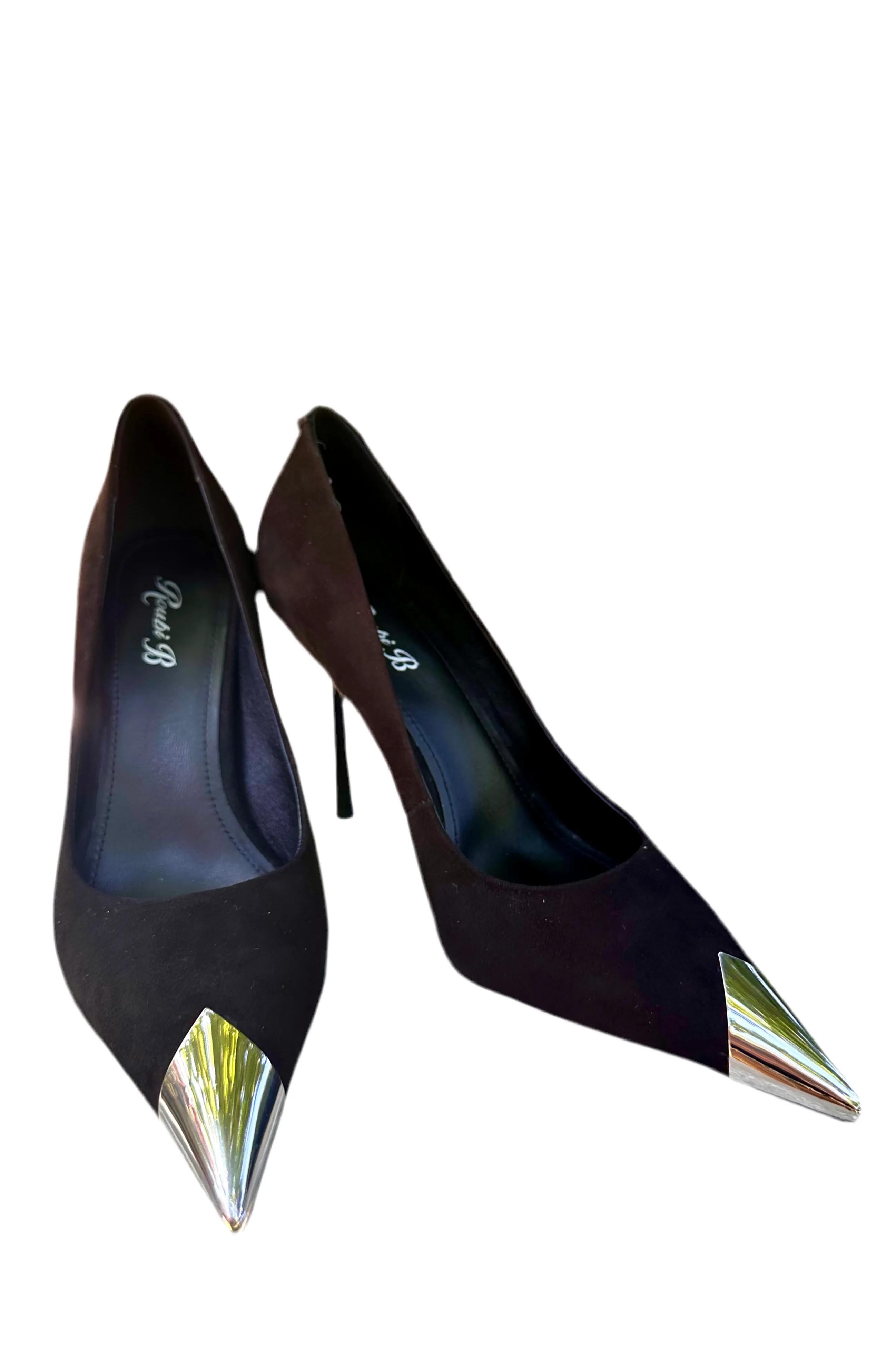 Fay Silver Tip Stiletto Heels